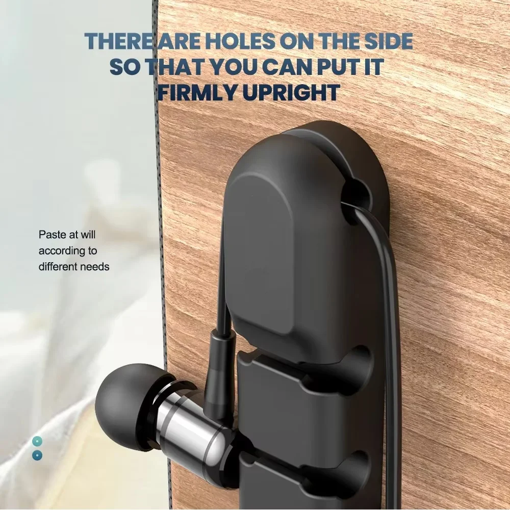 Cable Organizer Management Wire Holder Flexible USB Cable Winder Tidy Silicone Clips For Mouse Keyboard Earphone Protector