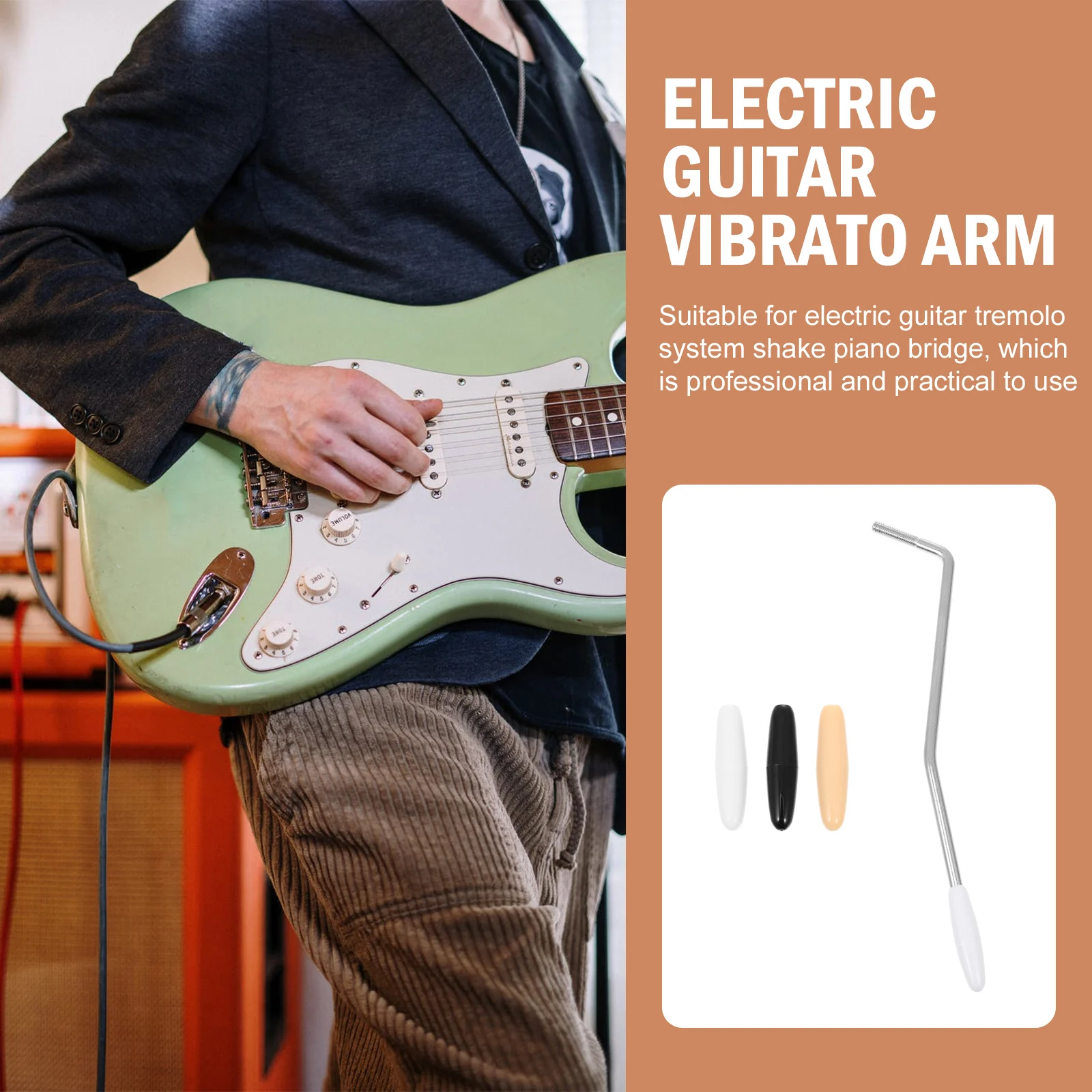 

Electric Guitar Tremolo Arm Vibrato Single Joystick Accessory for Pitch Adjustment Metal