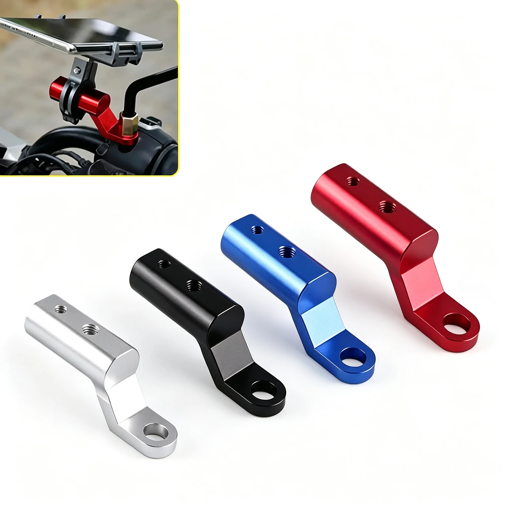 Rearview Mirror Expander Bracket High Quality Universal Adapter Holder Motorbike Accessories Mount For Triumph Suzuki Kawasaki