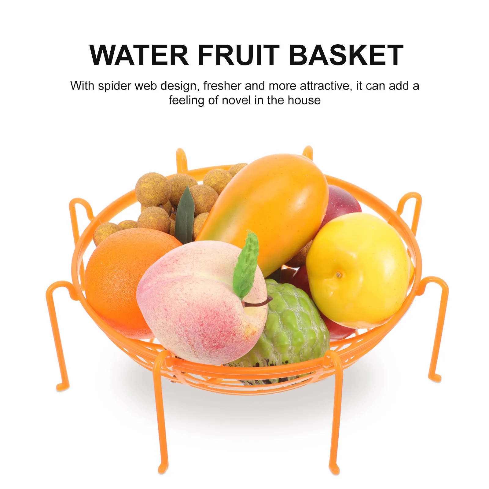 

Halloween Spider Web Black Fruit Basket Large Capacity Food Snack Container Easy Clean Multi Purpose Home Kitchen Storage Candy