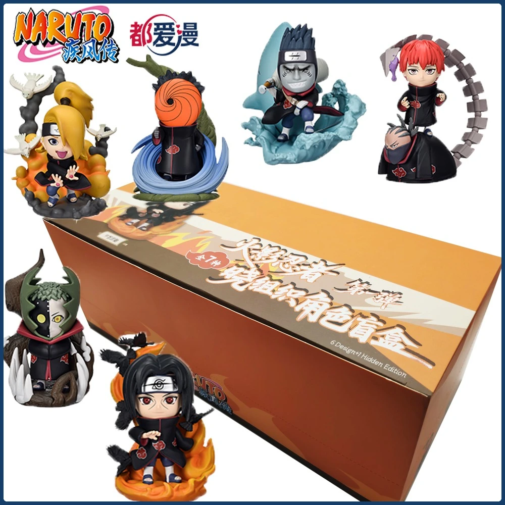 

New Genuine Naruto Akatsuki Characters Series Blind Box Highly Popular Anime Figures Decoration Model Toys Kids Birthday Gifts