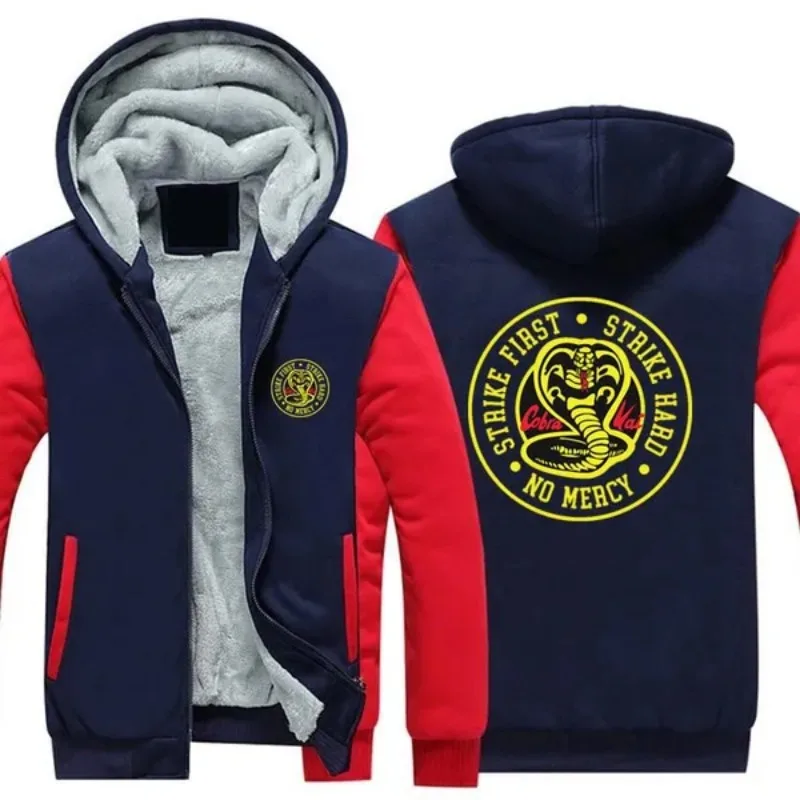 2023 Newest C-Cobras Kais Printed Hoodie Jacket Winter Fleece Thicken Warm Zipper Hoodie Coat Sportswear  Polyester tops