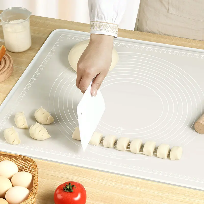 100/80/70/65/50cm Oversized High Quality Silicone Kneading Pad Non-Stick Surface Rolling Dough Mat Oven Liner Cooking Panel Tool