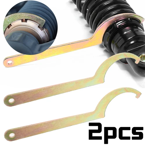 Juego de llaves inglesas, llave Coilover, gancho Universal C, llaves inglesas de choque, herramienta de ajuste de bobina para motocicleta y bicicleta