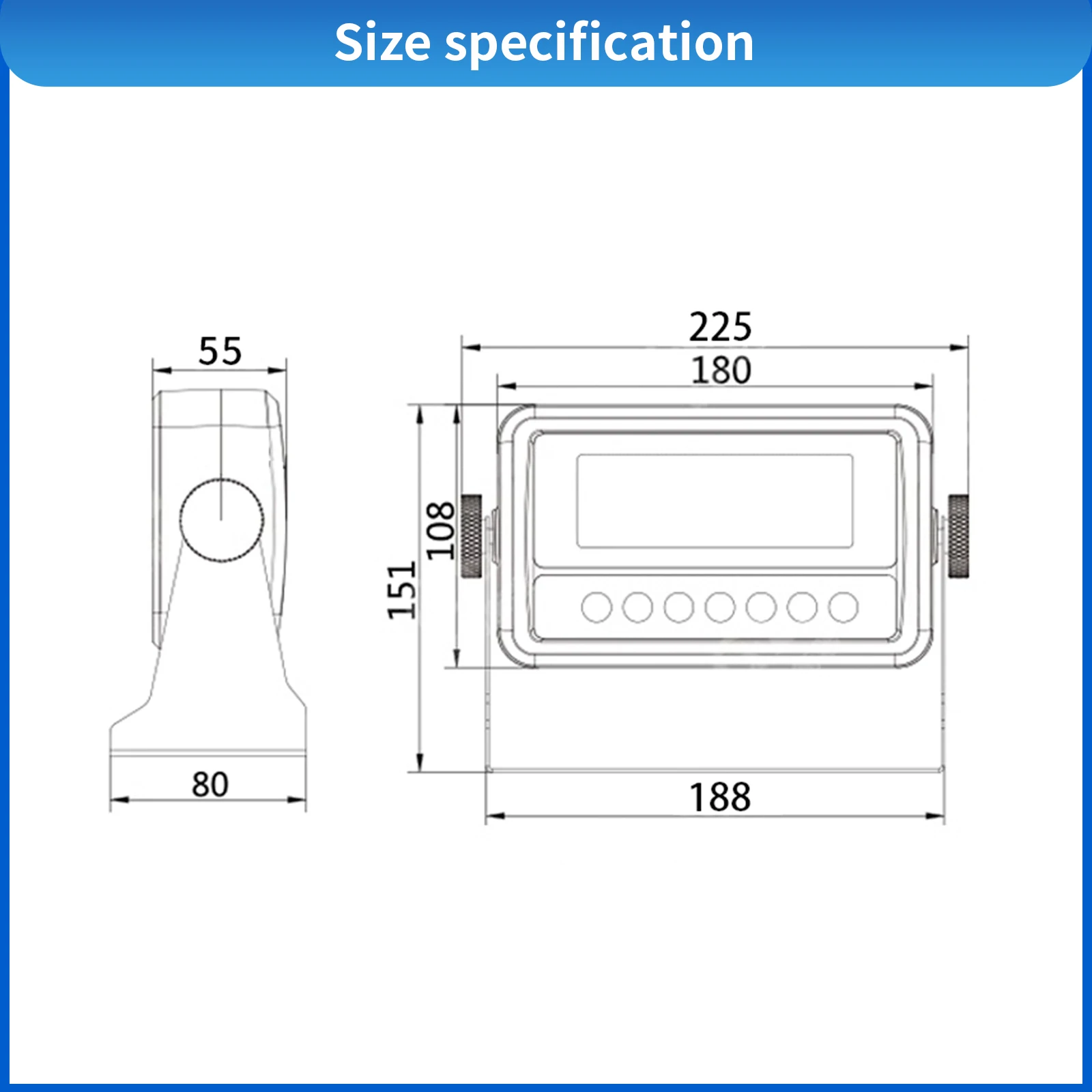 Load Cell Sensor with Indicator Display, Test Compression Force Weight Pressure for Scale Automate