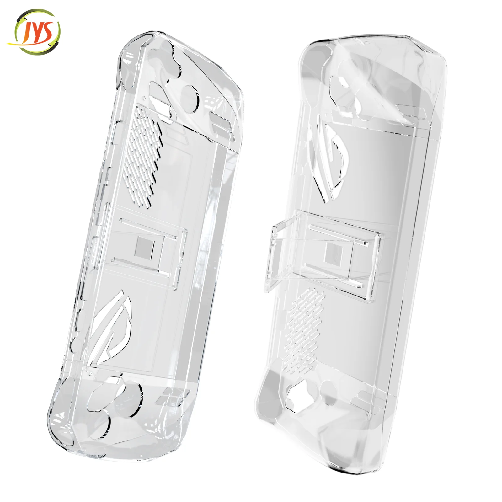 Clear PC Case with Stand for 2023 ASUS ROG Ally Protective Cover Accessories Rogally Kickstand Grip