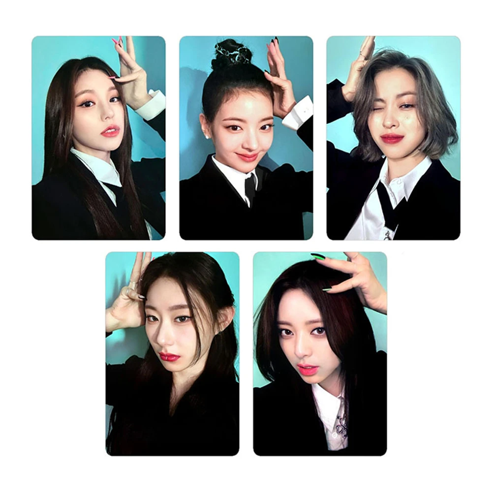 5 pz/set KPOP ITZY Cheshire cartolina Special Edition Album photocard Ryujin Yeji Lia Chaeryeong LOMO Cards For Fans Collection