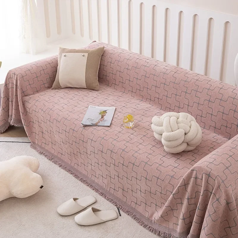 Thick Chenille Sofa Towel, Soft Anti-slip One-piece Full Cover Sofa Cover, Large Size Couch Covers