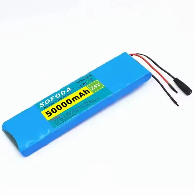 7S2P battery pack 18650 lithium-ion battery pack, built-in BMS, 24V 50000mAh large capacity