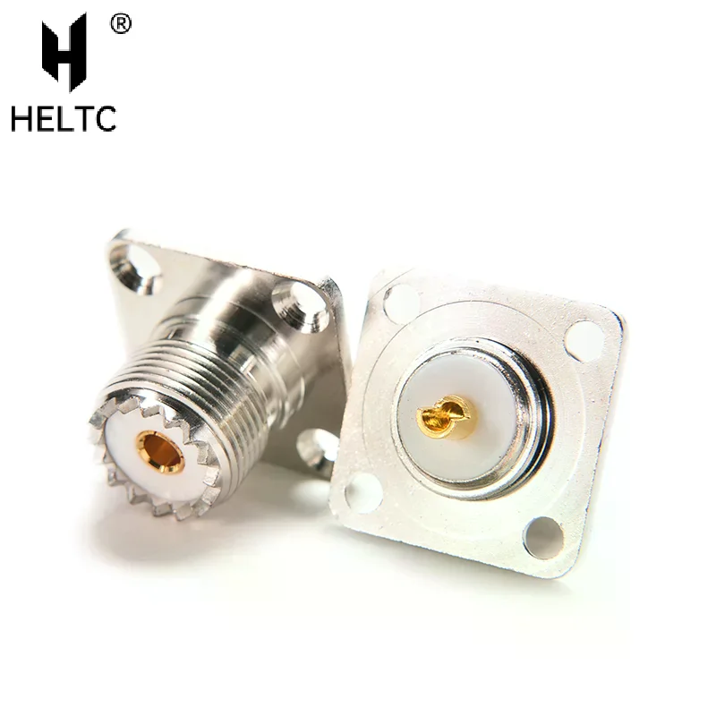 1pc SO239 SO-239 UHF Female Socket Panel Mount Chassis Bulkhead Connector SL16 UHF Female 4holes Flange Coax RF Coax Adapter