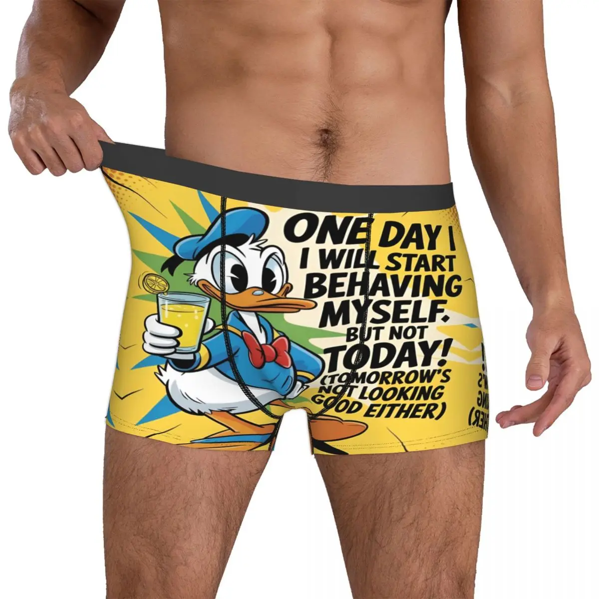 

Custom Donaldes Anime Duckes Underwear Men Print Cartoon Boxer Shorts Panties Briefs Soft Underpants