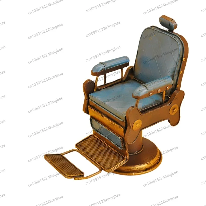 Bar Barber Shop Small Chair Desktop Niche Hair Salon Retro Bar Art Opening
