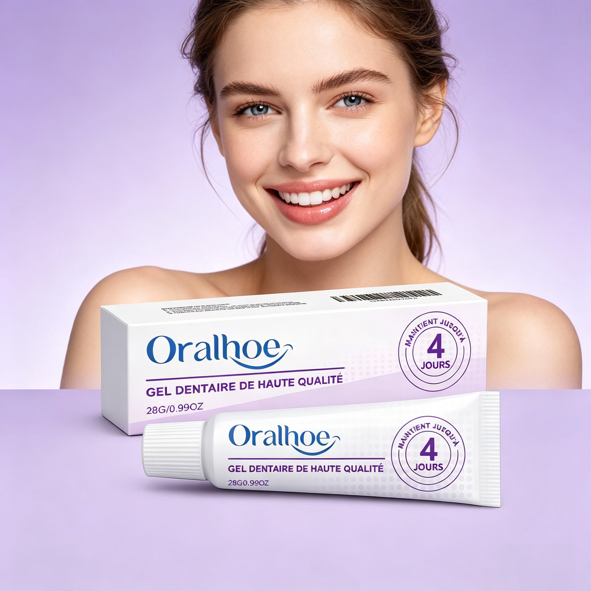 

Клей для зубных протезов ORALHOE: Сверхпрочная фиксация, улучшение комфорта, предотвращение расшатывания, длительный эффект, твердый фиксатор для искусственных зубов