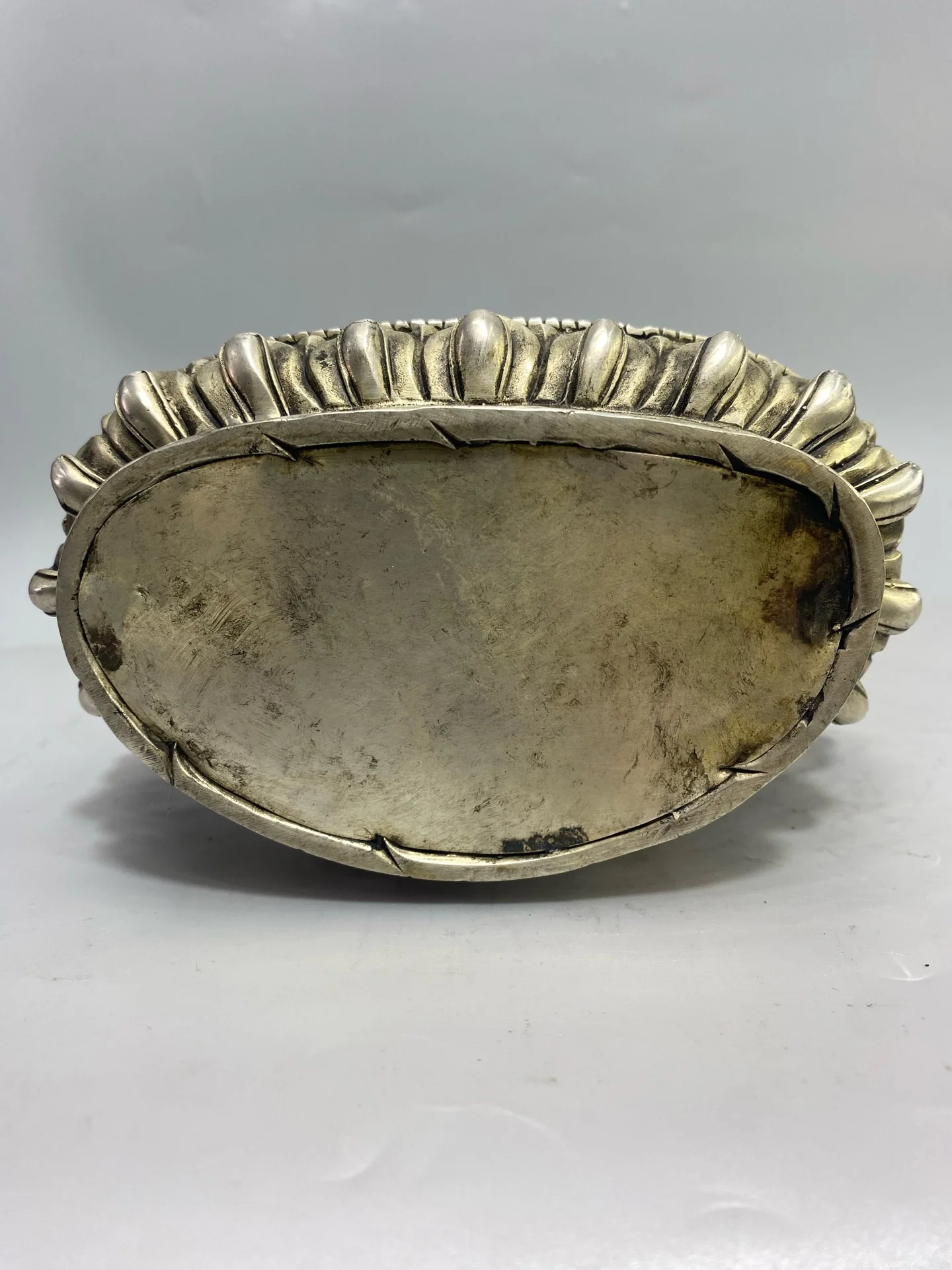 

9-дюймовая народная коллекция Old Xizang, старая бронза, позолоченное серебро, Бодхисаттва Манджусри, сидящий Будда, платформа лотоса, зал поклонения, городской дом