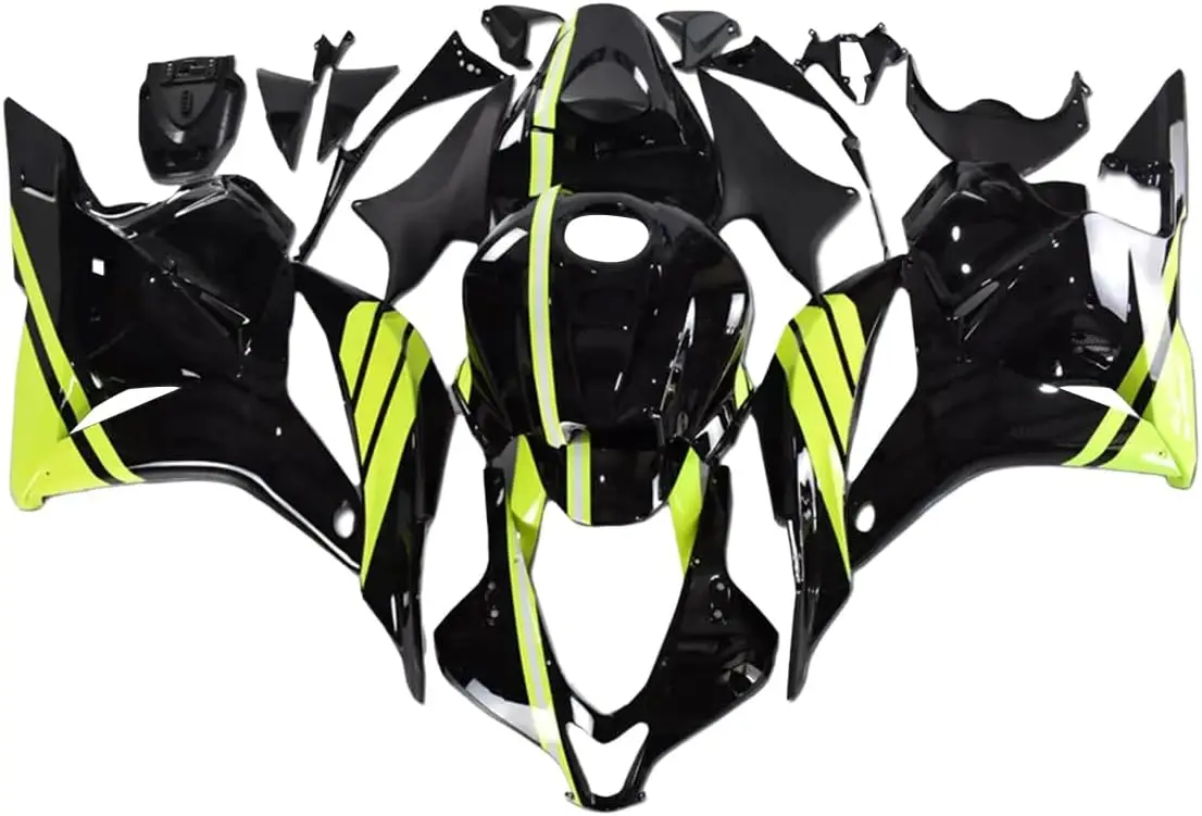 

Черный флуоресцентный желтый комплект обтекателей для Honda CBR600RR F5 2009 2010 2011 2012, инжекторные обтекатели, кузов из АБС-пластика