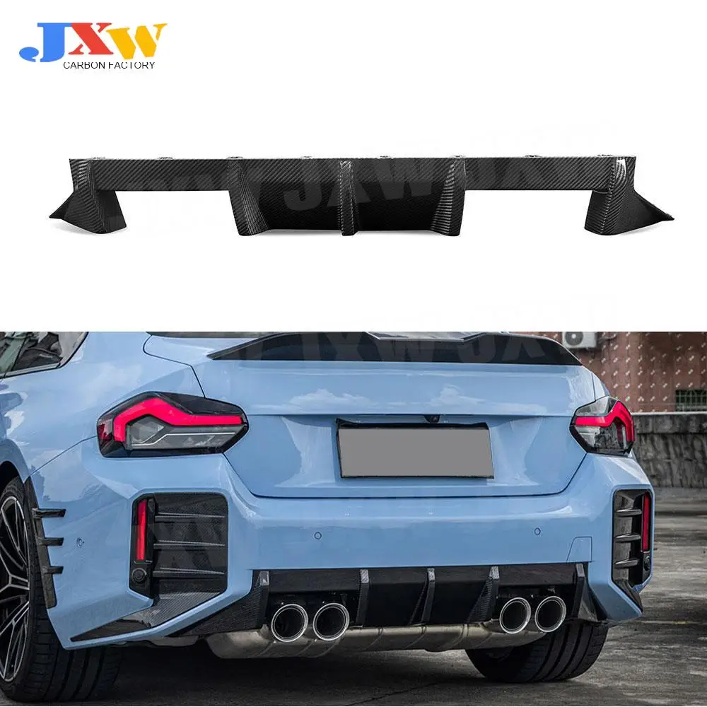 

4 Outlet Carbon Fiber Rear Diffuser Splitter For BMW M2 G87 2023+ OEM Style Bumper Bodykits Guard Spoiler FRP Car Body Kits