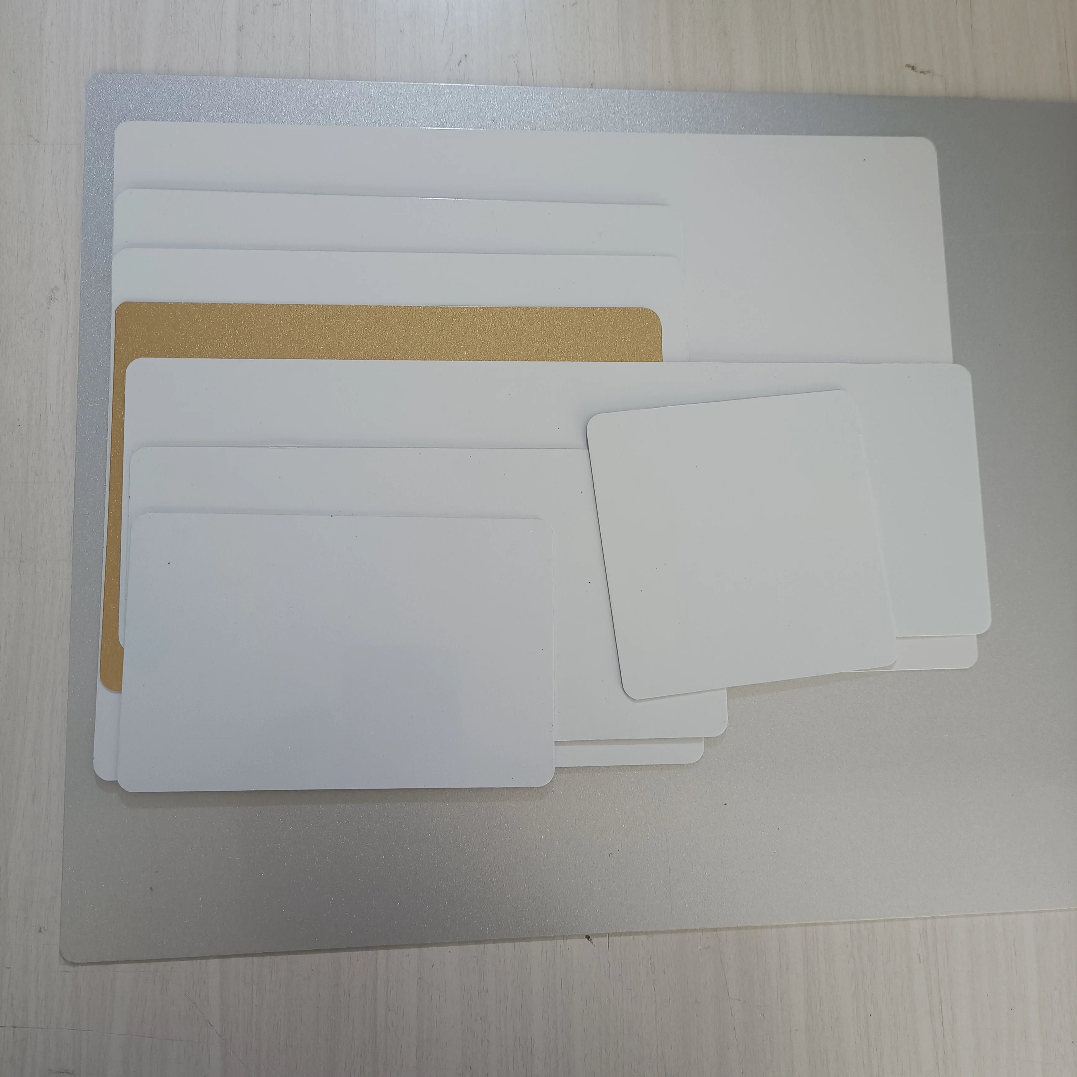 فارغة التسامي الأبيض لوحة الألومنيوم مستطيلات مع زوايا مدورة الطباعة التسامي نقل الحبر DIY الحرفية #5