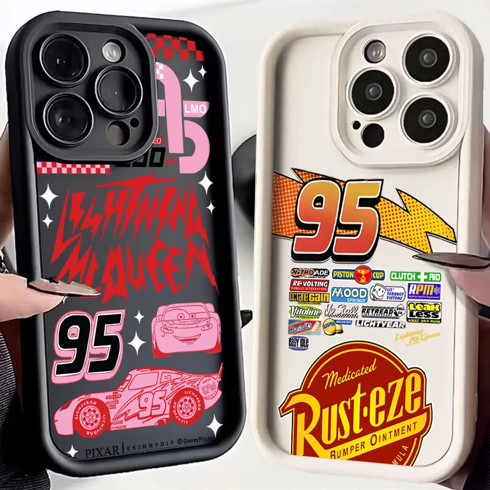 Funda de teléfono Cars Lightning McQueens para Motorola Moto Edge G15 G24 50 G35 G05 G34 E14 G75 G PLAY G85 60 40 Neo Pro 4G 5G TPU suave