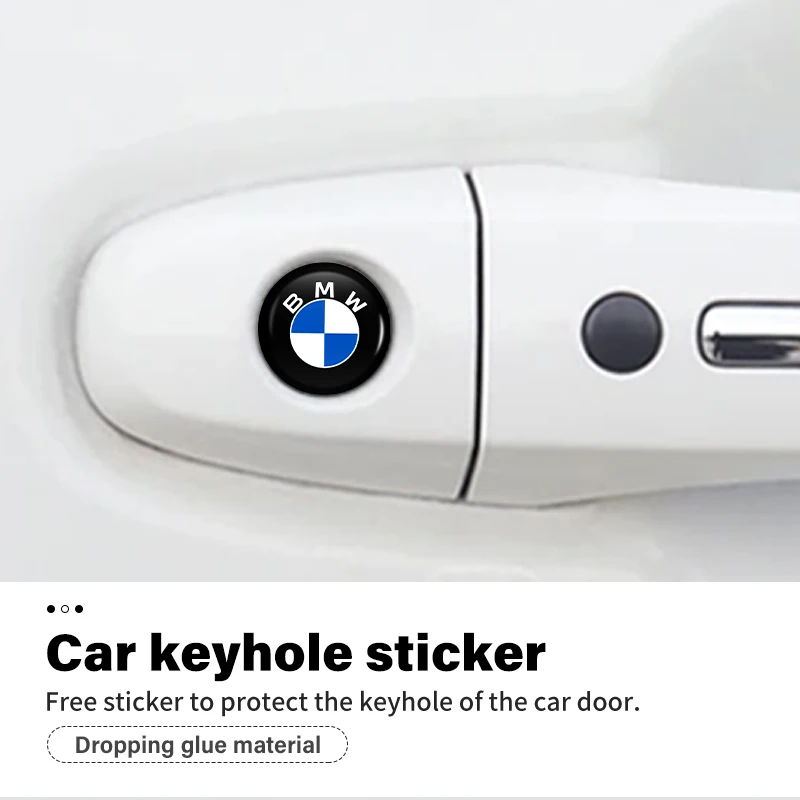 8pcs Car Door Keyhole Sticker Keyhole Protection Sticker Cover For BMW E46 E90 E60 F10 E39 F30 E36 E87 E90 E30 E53 F31 E92