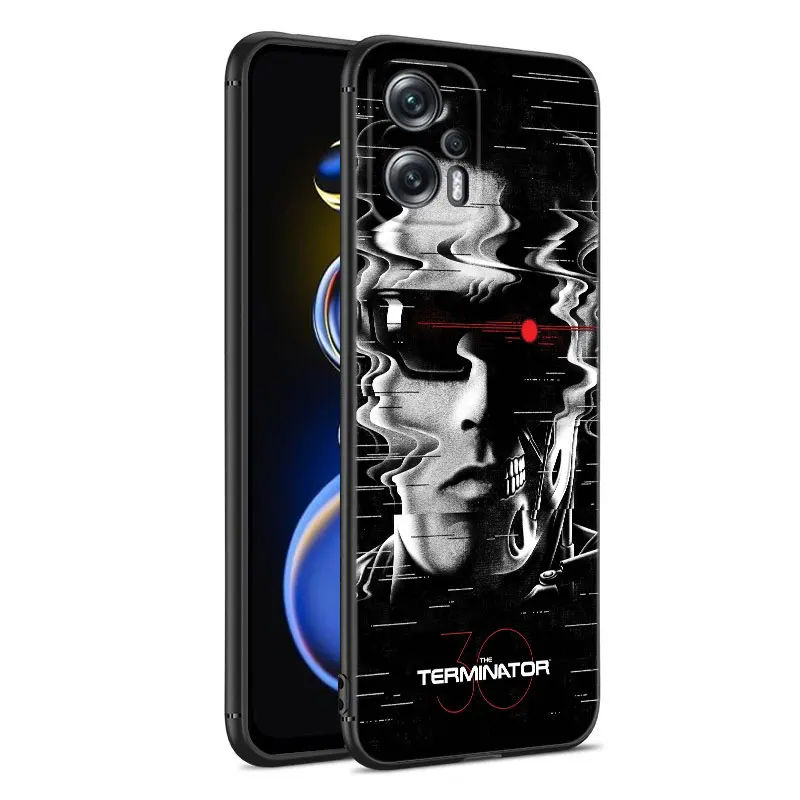 Arnold Schwarzenegger Terminator Black Phone Case For Xiaomi POCO X3 X4 NFC F2 F5 M3 M4 M6 X3 X4 X5 Pro 5G F3 GT C65 F4 M5 X2