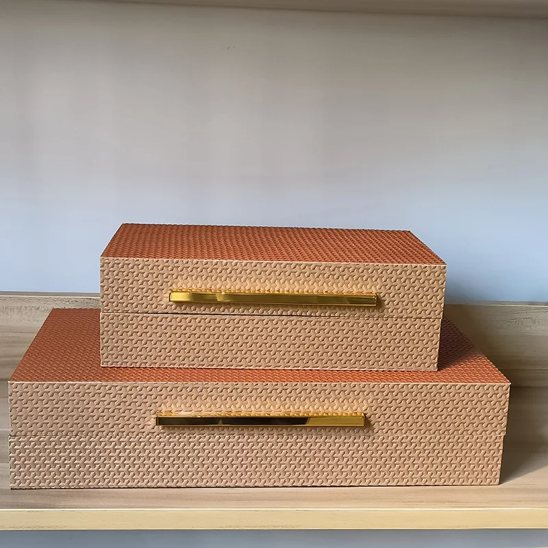 

New Chinese-style Woven Leather Jewelry Storage Box