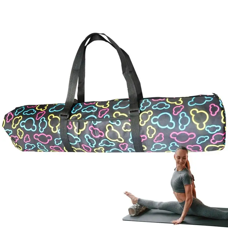 Yoga Mat Holder Bag Multifunctional Yoga Mat Holder Yoga Mat Bag Full Zip Cargo Yoga Carrier Bag Adjustable Strap Front For