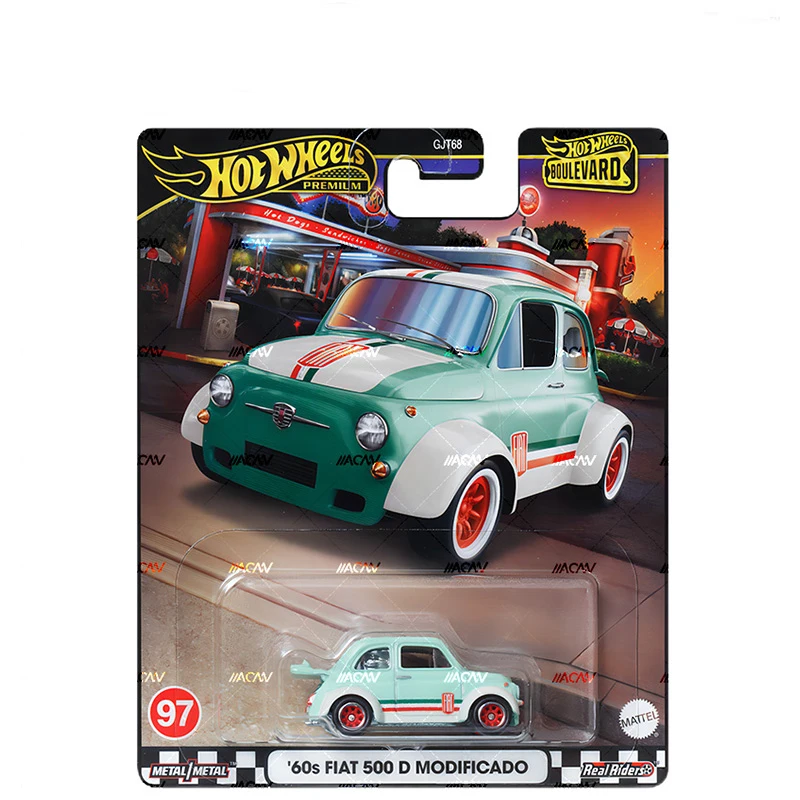 Hot Wheels 2024 Boulevard 20 Series Car Models Alloy Nissan Gtr32 Fiat 500d 3000gt Car Model Room Ornament Collection Boy Gift