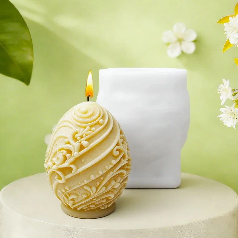 Vintage Easter Egg Candle Mold 4