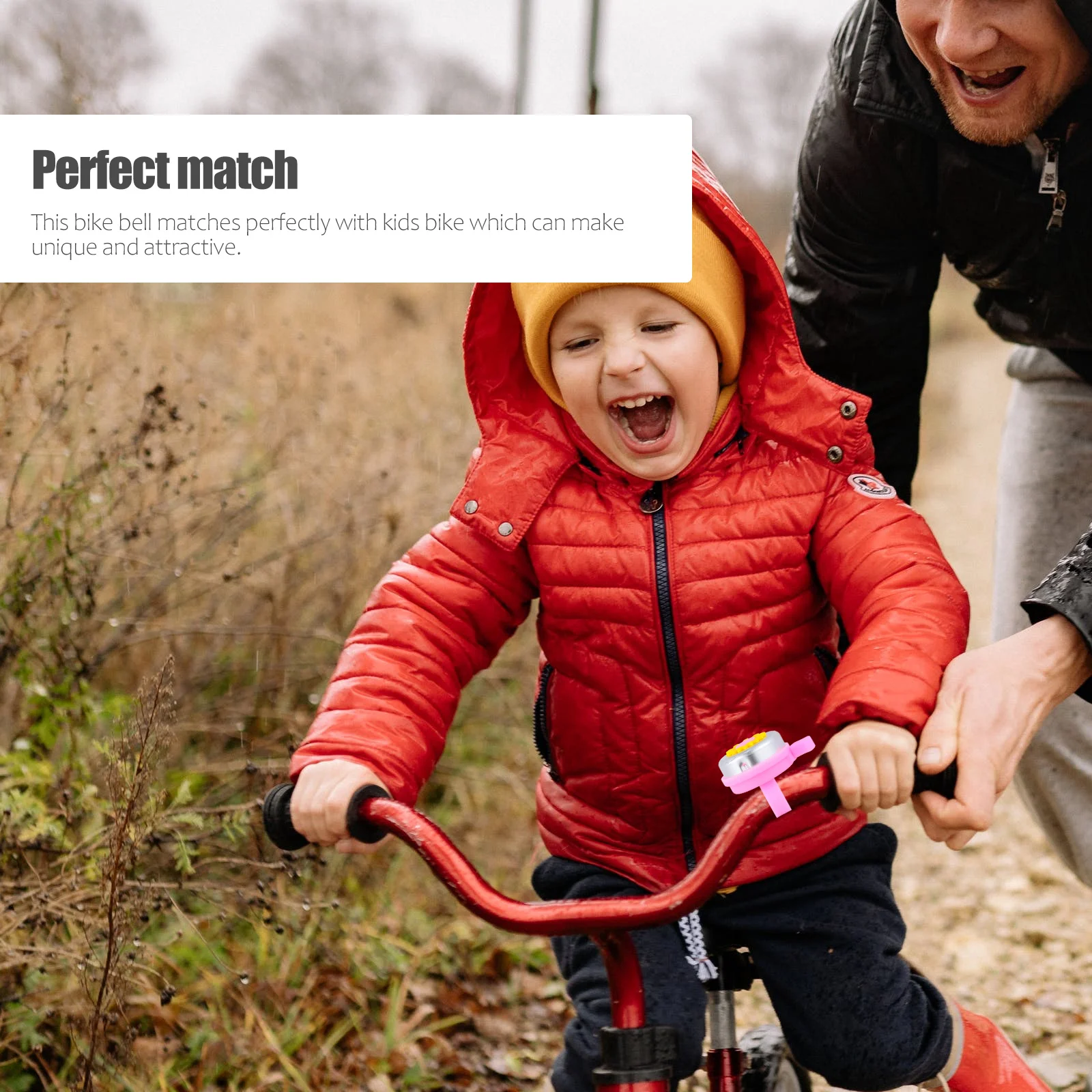 

5Pcs Bike Bell Sunflower Kids Bike Bell Cycling Mini Horn Handlebar Accessories for Children Bicycles Scooters