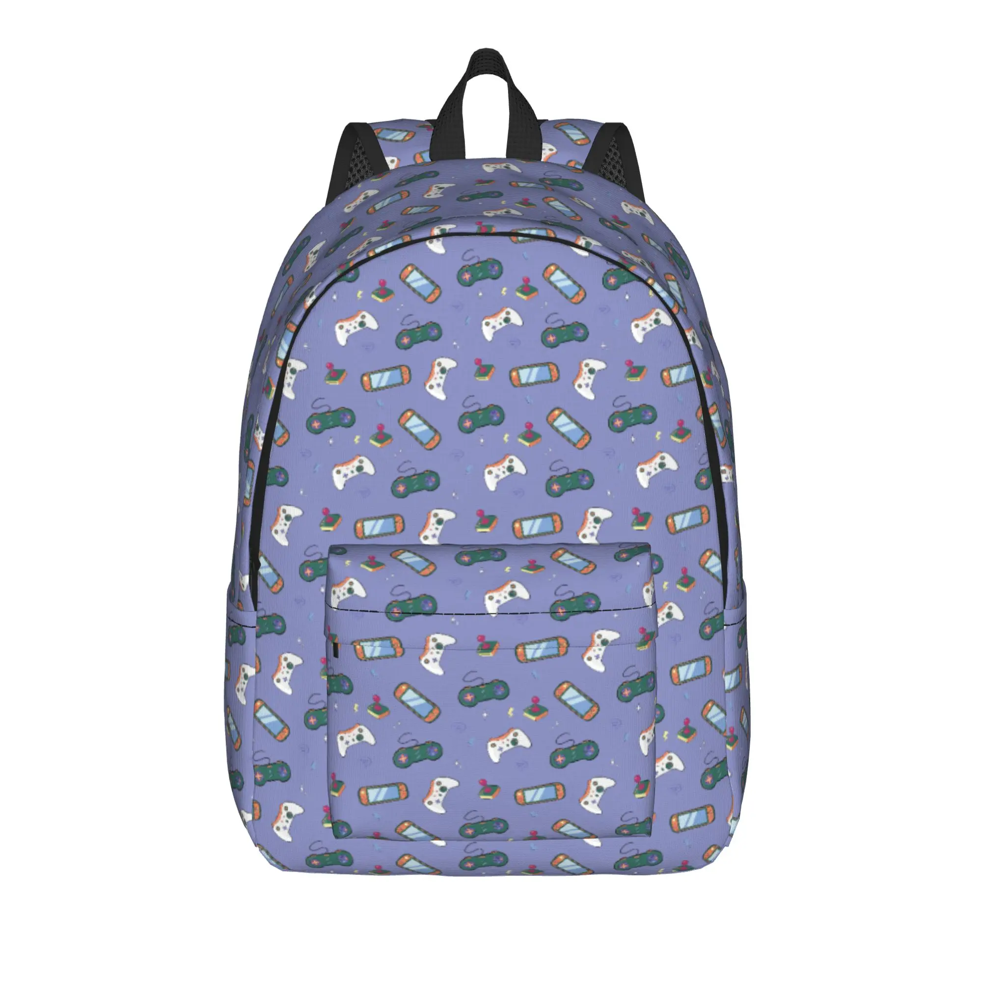 Game Controller Pattern Backpack for Men Women Teenage Student Business Daypack  College Canvas Bags Lightweight