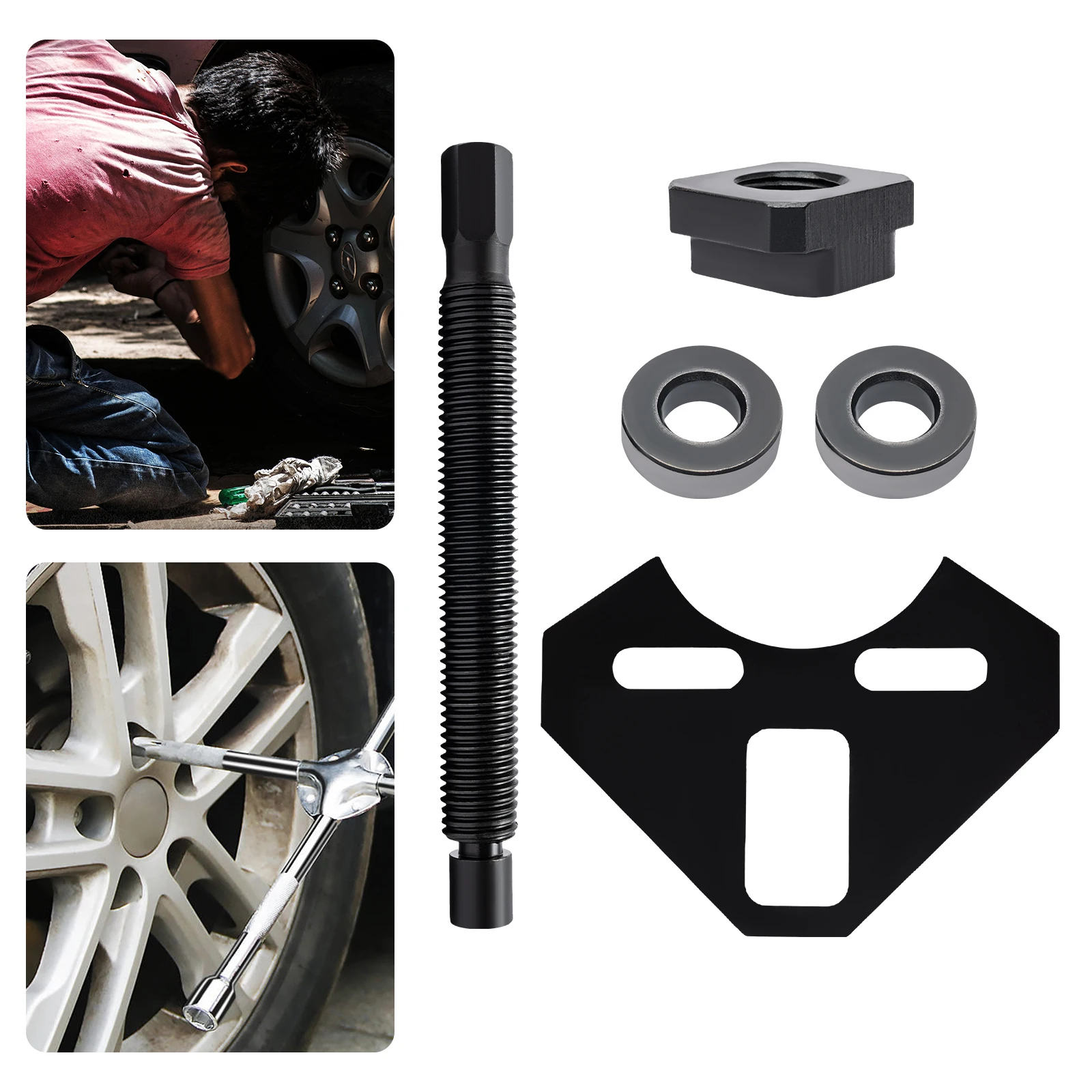 

Набор инструментов для снятия ступицы подшипника колеса, 40100 Съемник ступицы для легковых автомобилей, грузовиков, внедорожников, набор съемников ступиц с сигналом