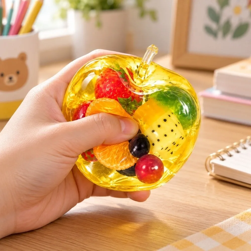 Large Size Fruit Squishy Toy Simulation Fruit Stress Relief Stress Relief Squishy Anti-Anxiety Desk Decor Fruit Squeeze Toy Gift
