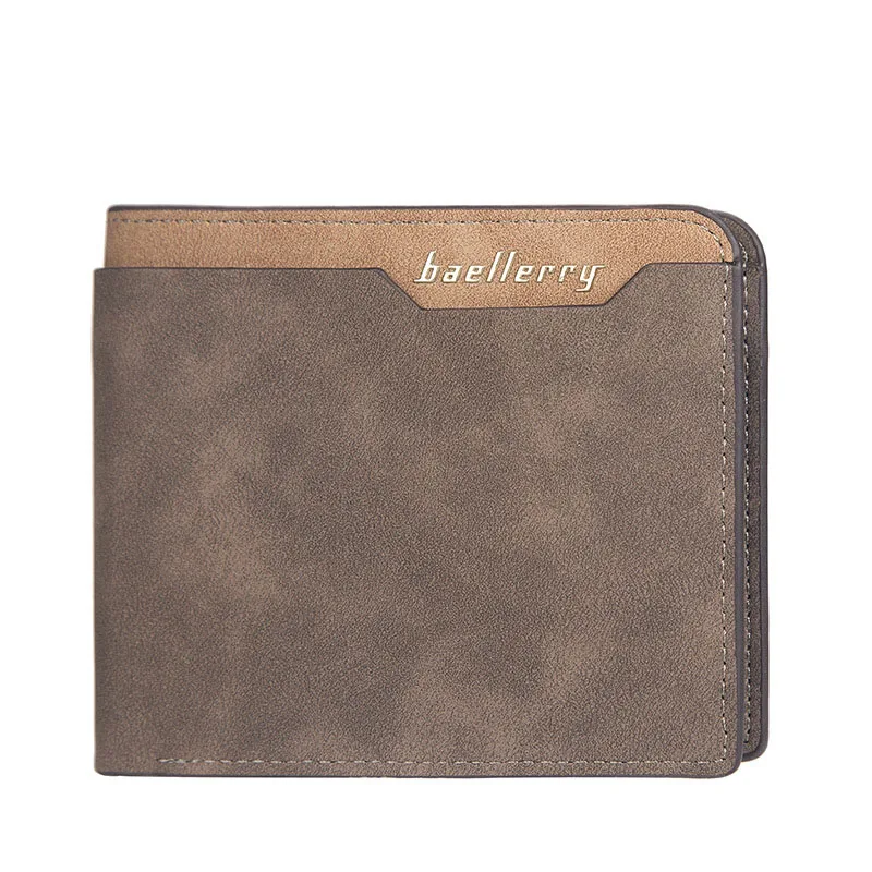 

Men Short Bifold Faux Leather Masculina Billetera Credit ID Card Holder Wallet Billfold Purse Clutch Solid Hombre Business Slim