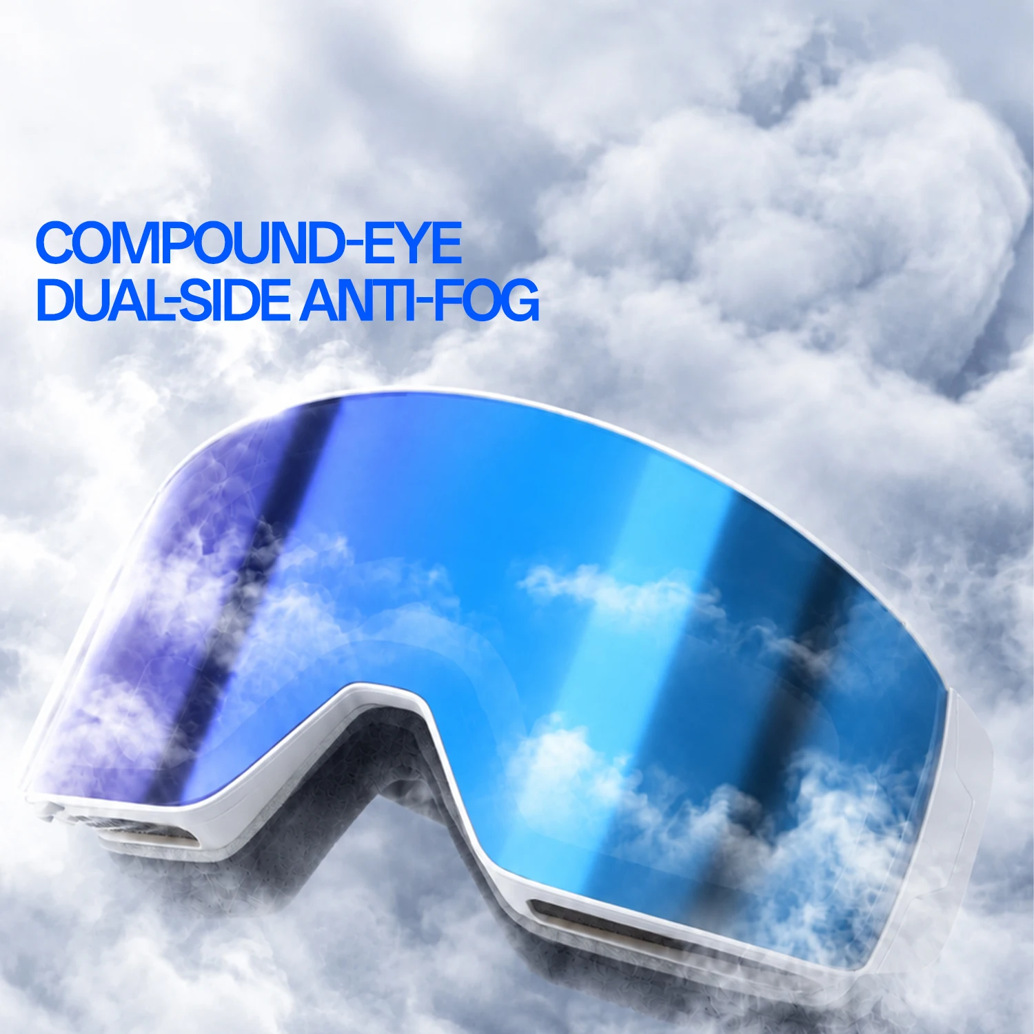 Kapvoe Snow Goggles Skiing Eyewear Snowboarding Mask Men Women Anti-Fog Lens Kit UV400 Protection Snowmobile Glasses Motorcycle