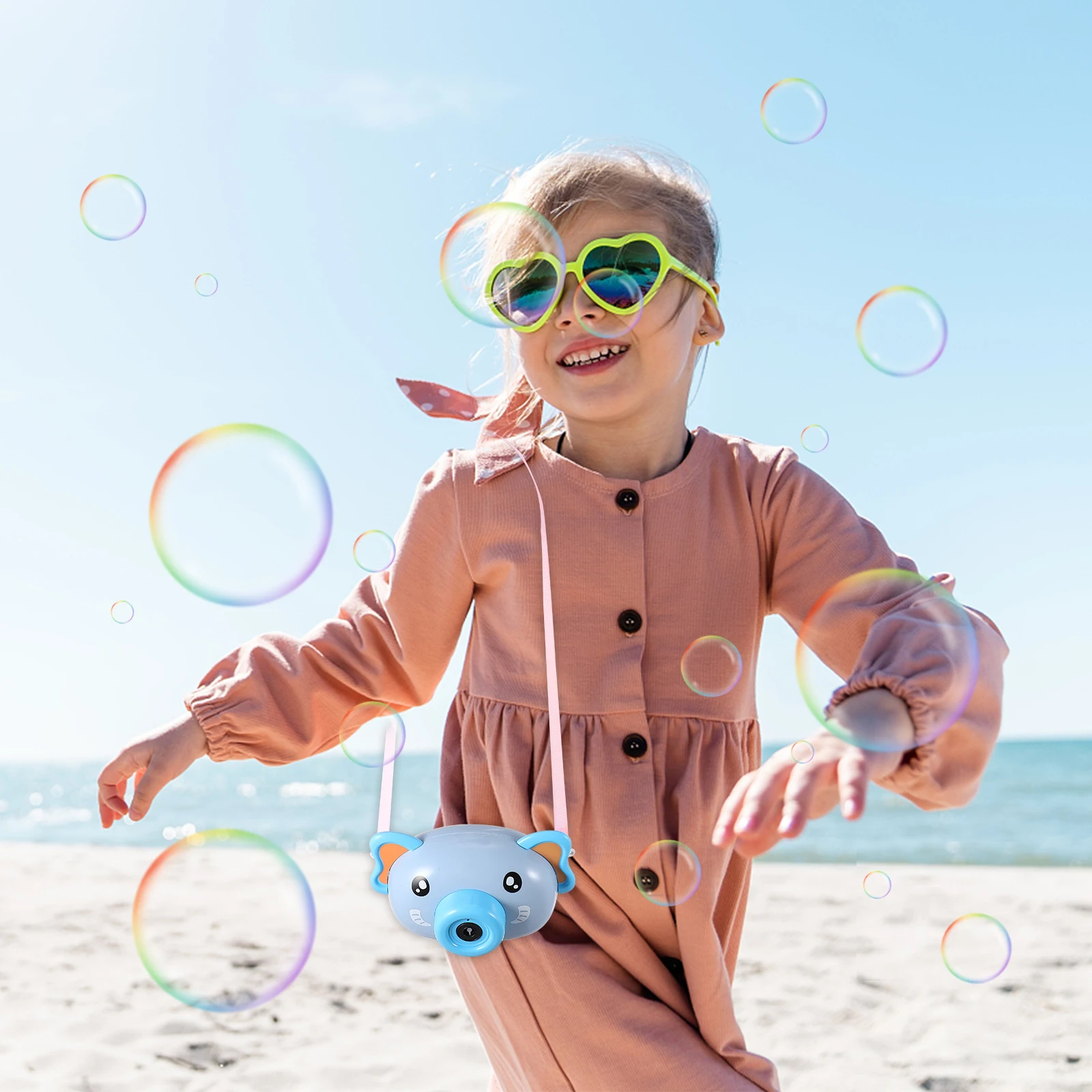 Fabricant de bulles électrique en boîte, bulles robustes et résistantes à l'usure avec lumières, musique, Machine de jeu amusante pour enfants, jouets pour enfants