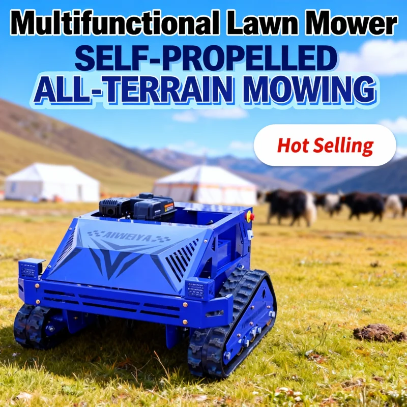 

Customized New Model Lawn Mower - Remote Controlled Crawler Type for Professional Gardeners and Residential Lawn Maintenance
