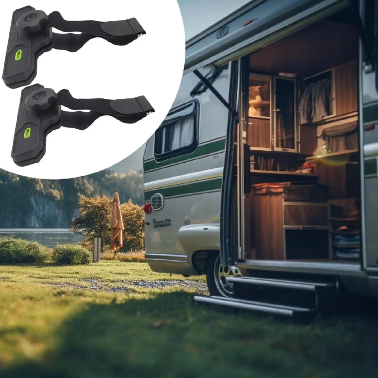 

2 шт. универсальные зажимы для тента для автофургона, широкий зажим для улицы с мягкими захватами