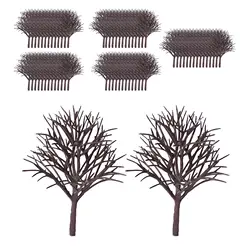 70x Model Trees Peach Tree Miniature Trees Model Tree Landscape Diorama for Train Garden Scenery Landscape DIY Crafts Sand Table