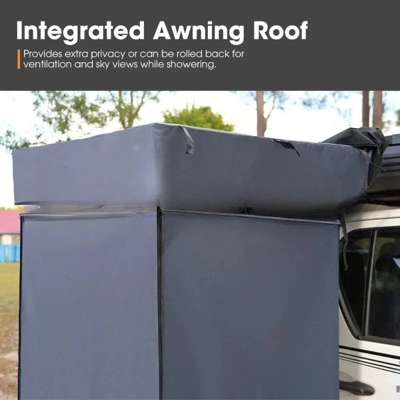 

Портативная палатка для душа в сборе — складной автомобильный тент со светодиодной подсветкой | Водонепроницаемый укрытие для уличной ванны, туалета и раздевалки