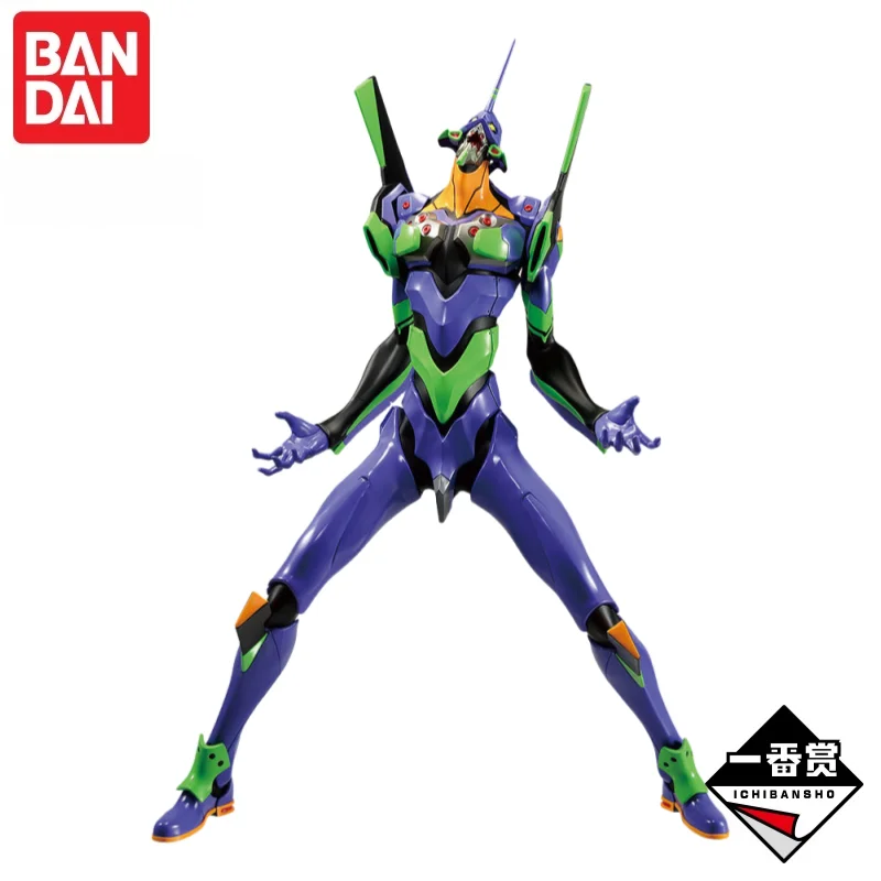 In Stock Bandai Original Neon Genesis Evangelion EVA Shikinami Asuka Rangure Ayanami Rei Figure Garage Collectible Ornaments view 3