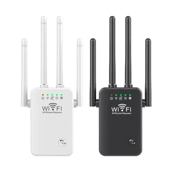 WiFi Extenders Signal Booster 300Mbps Wireless Internet Repeater Easy Setup 4 Antenna Long Range for Home with Ethernet Port