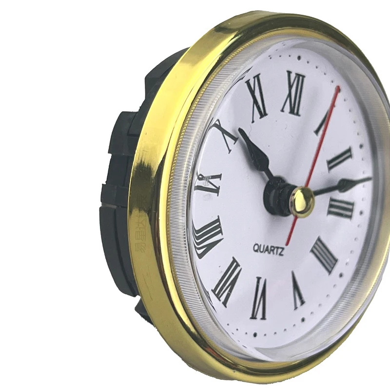 Classic Clock Craft Quartz Movement Dia.65mm Roman Number Little Round Clocks Insert Clock Arabic Numbers Wall Decor