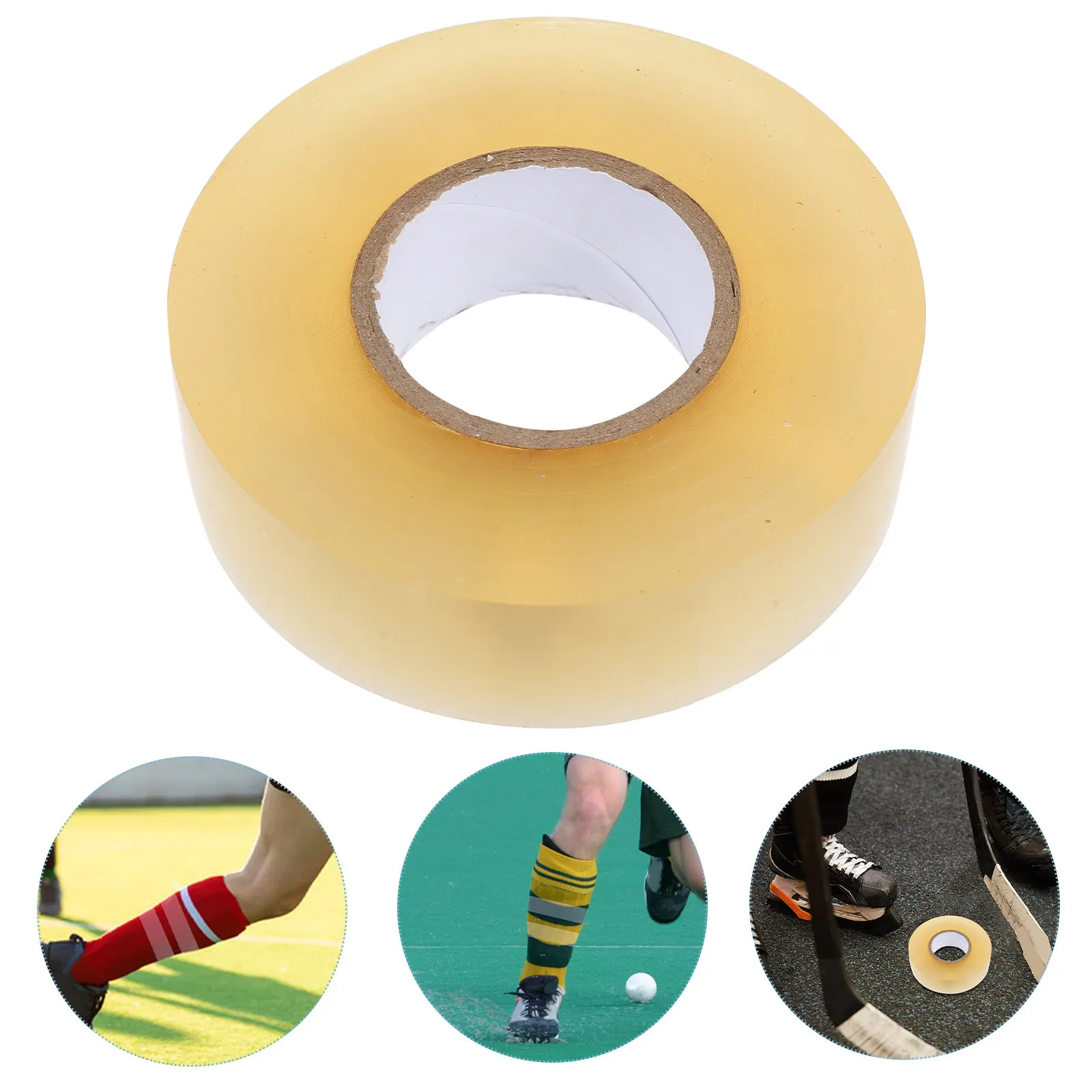 

1 рулон прозрачной широкой противоскользящей ленты для защиты ног, универсальная защитная лента для хоккея и ледовых видов спорта