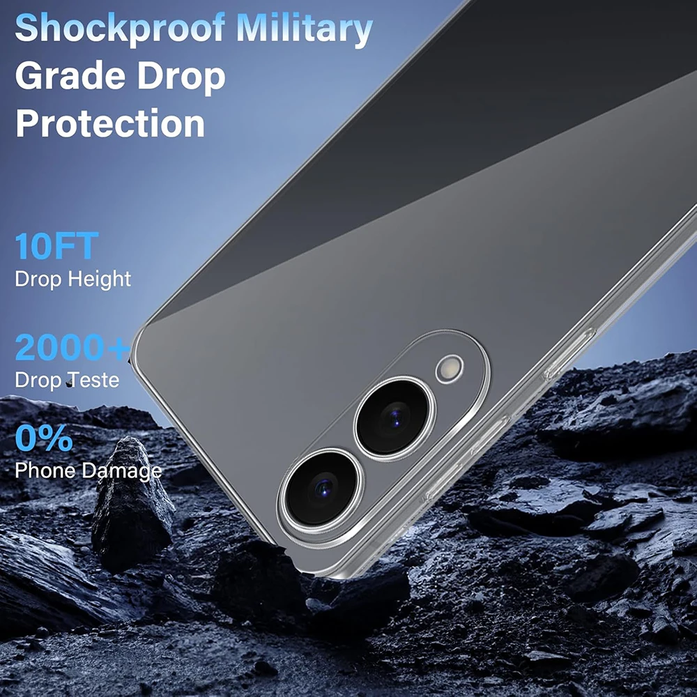 

Luxury Transparent Silicone Soft Case For Samsung Galaxy S25 Edge S24 S23 S21 S20 Fe S22 Ultra Plus Ultra Thin Clear Cover Funda
