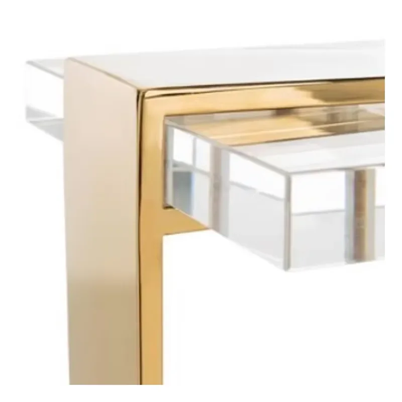 Acrylic table with metal acrylic coffee table furniture for home office wedding table transparent chairs and tables
