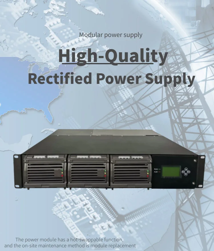 DC Power Supply 110VAc 80A High Quality 48vdc Modular Rectifier Switching Power Supply