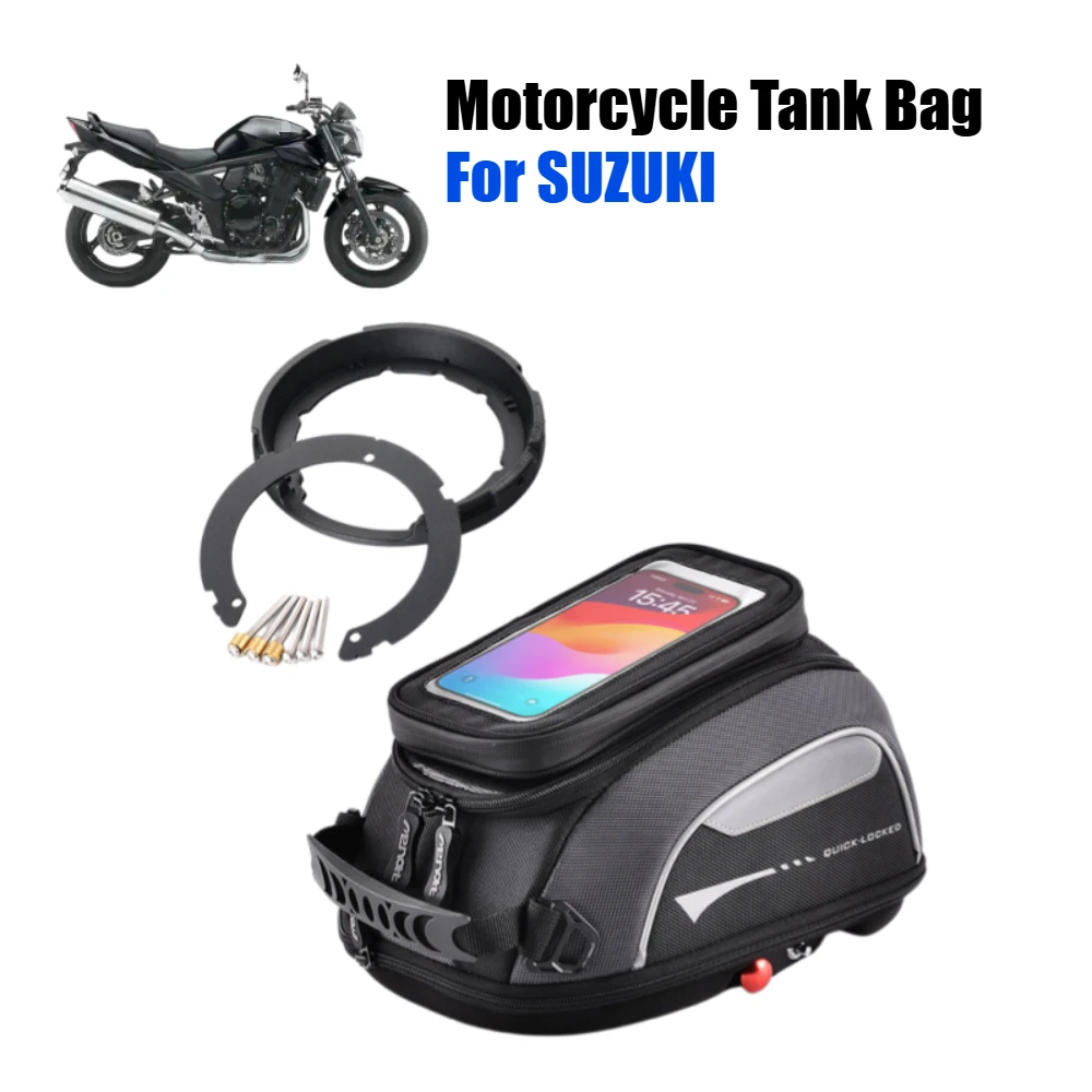 Tank Bag For SUZUKI Bandit 1250 Gladius 650 Hayabusa GSR GSXR 600 750 GSXS 1000/F SV650 SV Anti Theft Waterproof Bag Top Case