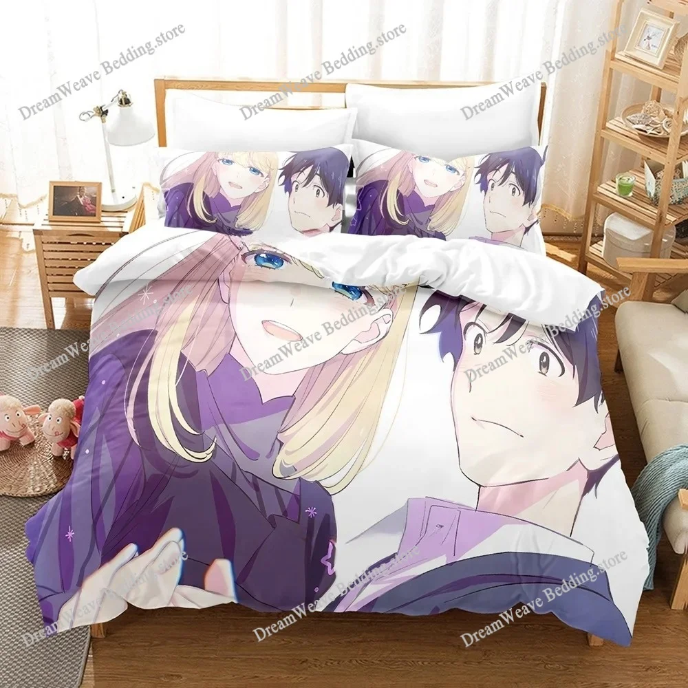 

Fashion 3D Print Anime A Galaxy Next Door Bedding Set Single Twin Full Queen King Size Bed Set Adult Kid Bedroom Duvetcover Sets