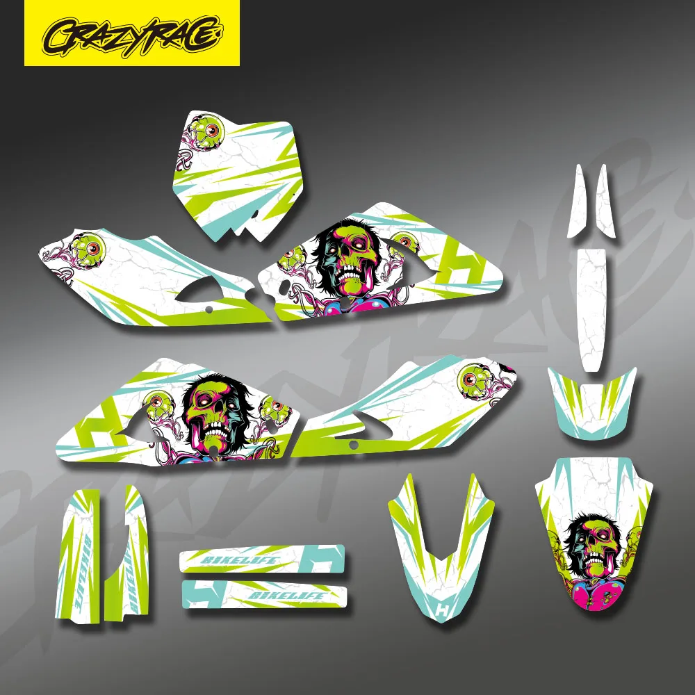 New Style Graphics Backgrounds Decals Stickers KIT For HUSQVARNA TC FC 2002 2003 2004 Motocycle Customize Protector Sticker Gift