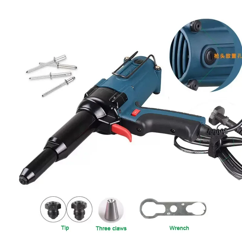 High Quality TAC500 220V Electricity Riveter Riveter Gun 8000N Electric Nail Gun 400W Suitable for 3.2-5.0mm Blind Rivets